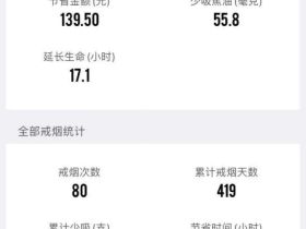 一年戒烟80次，所以值得纪念